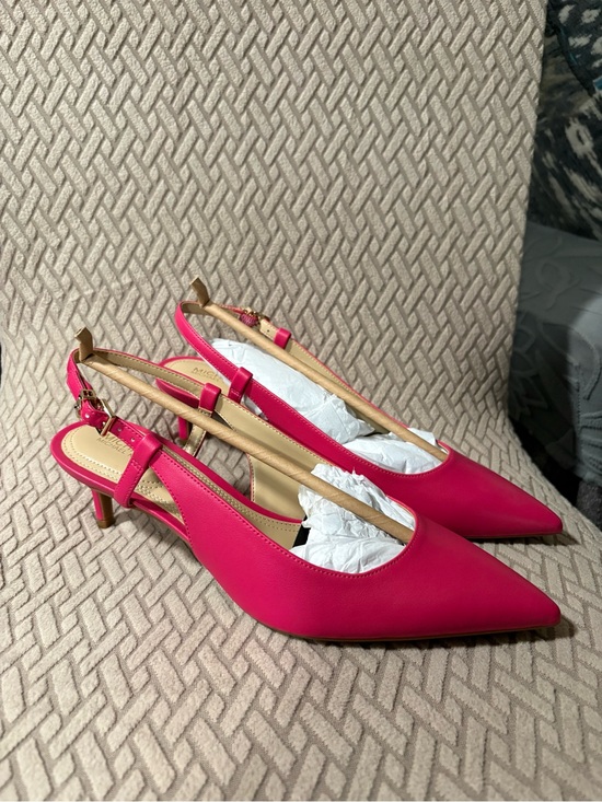 Michael Kors Shoes - Michael Kors Pointed Slingback Heels in Hot Pink